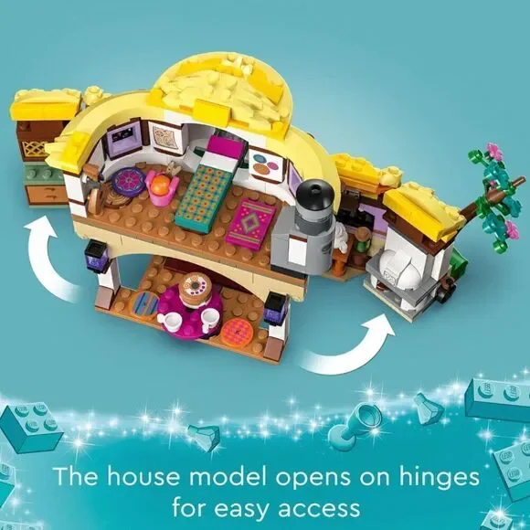 LEGO Disney Wish: Asha’s Cottage 43231 Building Toy Set, A Cottage for Role-Play - Picture 3 of 6